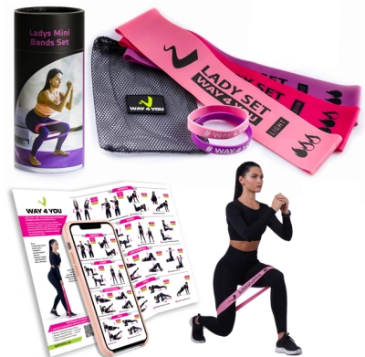 Набор резинок для фитнеса Lady Set: купить по доступным ценам на