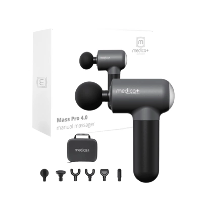 Перкусійний масажер для тіла і м'язів Medica+ MassHand Pro 4.0