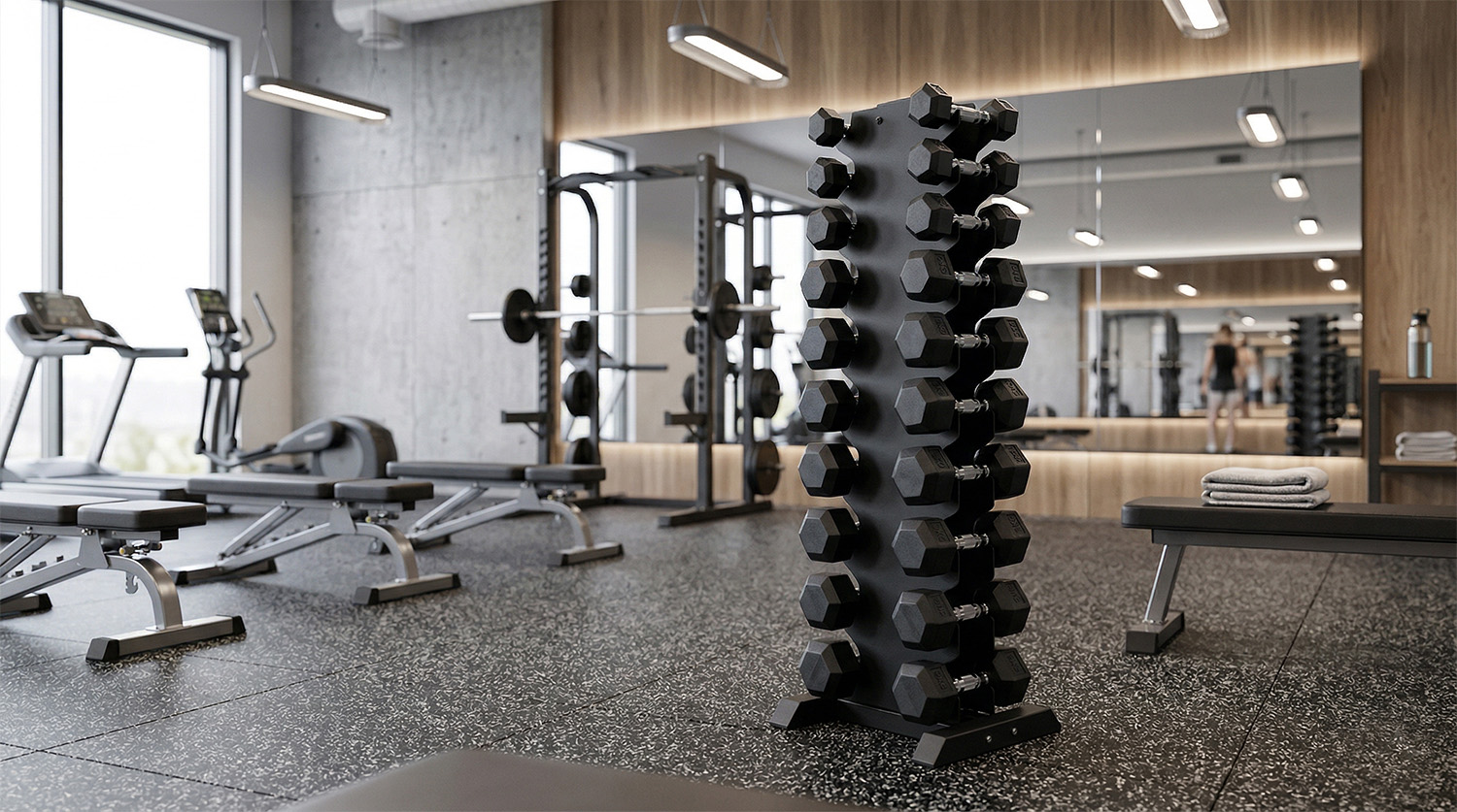 Стойка для гантелей